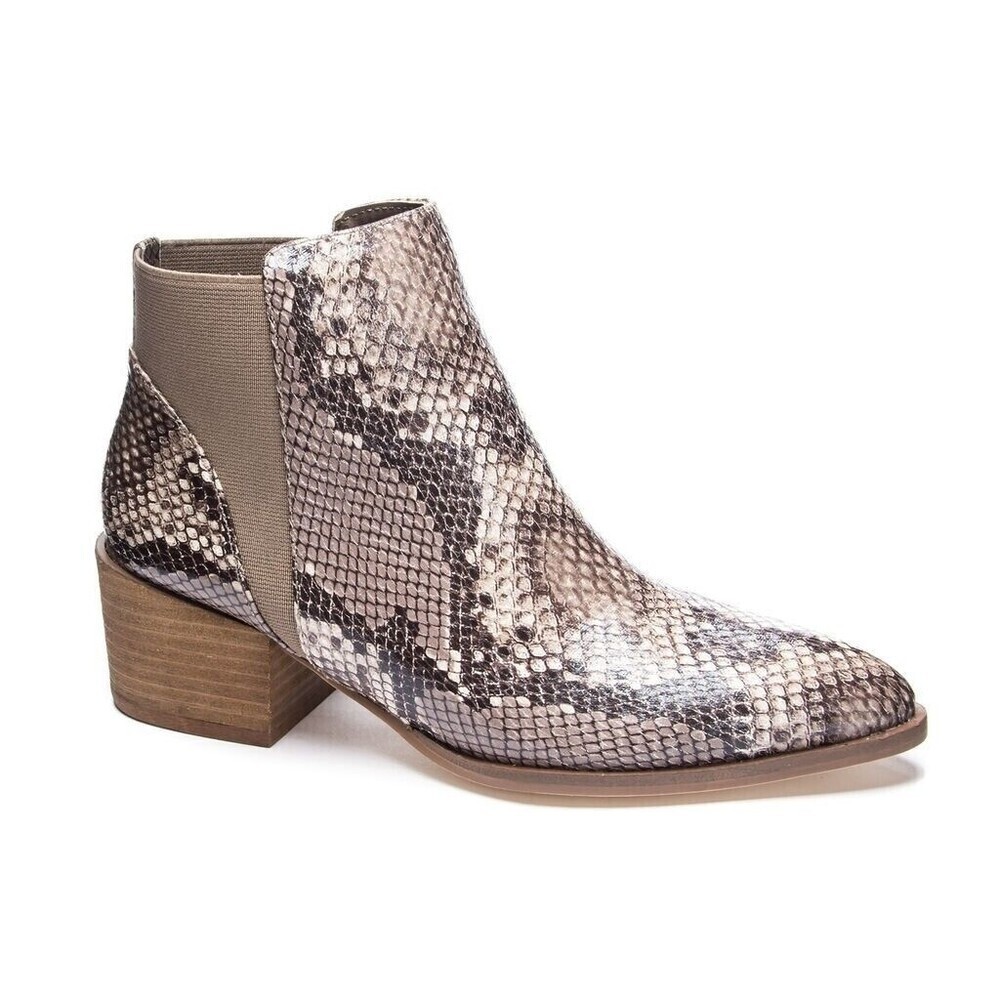 Chinese Laundry Womens Finn Brown ‎ Block Heel Ankle Booties Size 6.5